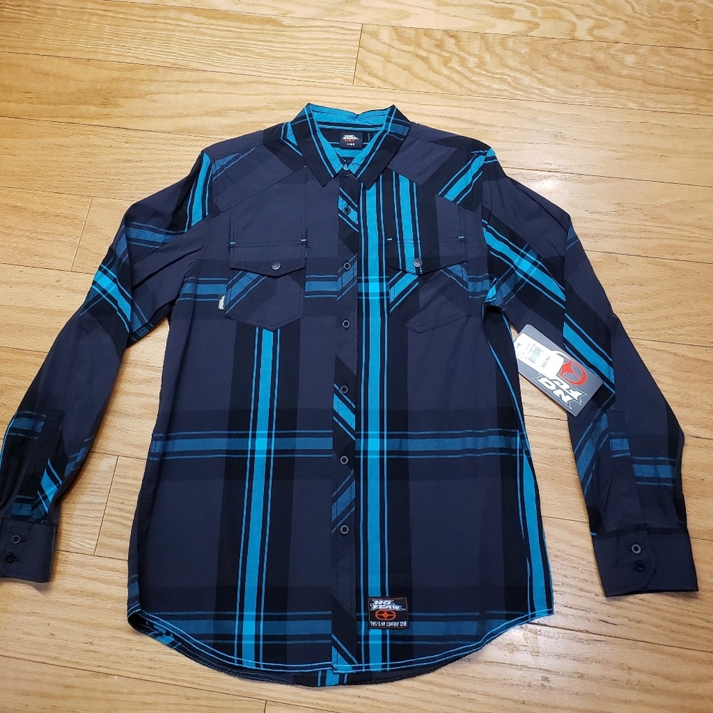 NWT No Fear Button Up